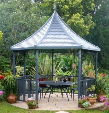Metal Gazebo 76 - Aluminium Frame, Fibreglass Roof Metal Gazebo 76 - Aluminium Frame, Fibreglass Roof