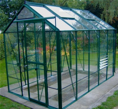 Aluminium Greenhouse 190 - Toughened Glass