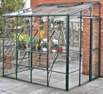 Aluminium Lean To Greenhouse 431 - Toughened Glass Aluminium Lean To Greenhouse 431 - Toughened Glass