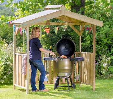 Pressure Treated Barbecue Shelter 962 - Apex Roof, PEFC Certified Pressure Treated Barbecue Shelter 962 - Apex Roof, PEFC Certified