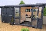 Side Door Apex Summerhouse 538 - Two Rooms, Double Glazed Side Door Apex Summerhouse 538 - Two Rooms, Double Glazed