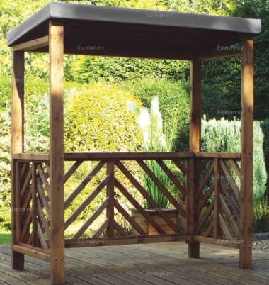 Barbecue Shelter 458 - Grey Showerproof Canopy, Fully Assembled, FSC® Certified Barbecue Shelter 458 - Grey Showerproof Canopy, Fully Assembled, FSC® Certified