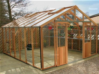 Cedar Greenhouse 326 - Aluminium Hybrid Cedar Greenhouse 326 - Aluminium Hybrid