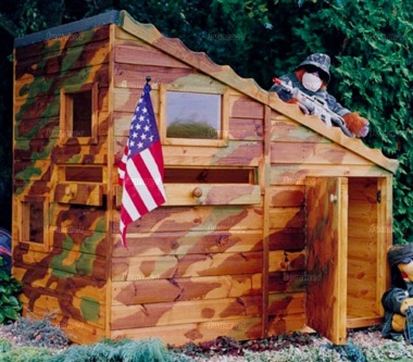 Childrens Playhouse 84 - Army Bunker, FSC® Certified