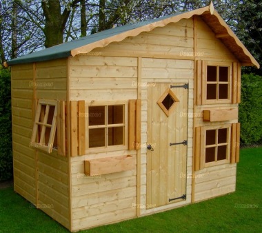 2 story wooden playhouse