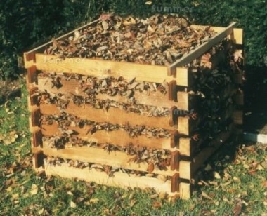 Wooden Slatted Composter 452 - Pressure Treated, Interlocking Logs
