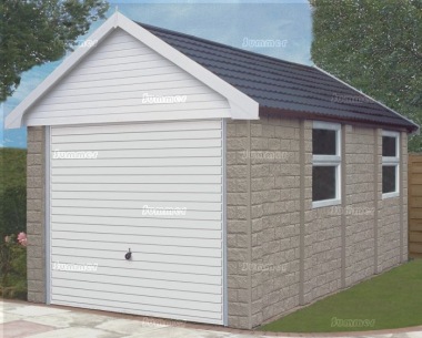 Stone Apex Concrete Garage 182 Stone Apex Concrete Garage 182
