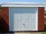 Brick Pent Concrete Garage 360 - PVCu Window and Fascias
