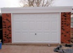 Brick Pent Double Concrete Garage 364 - PVCu Windows and Fascias