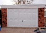 Brick Pent Double Concrete Garage 364 - PVCu Windows and Fascias Brick Pent Double Concrete Garage 364 - PVCu Windows and Fascias