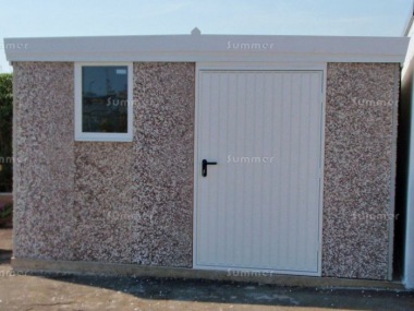 Spar Pent Concrete Shed 442 - PVCu Window and Fascias Spar Pent Concrete Shed 442 - PVCu Window and Fascias