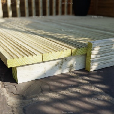 Pressure Treated Decking Kit 851 - Reversible, Grooved Finish