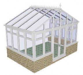 Apex Gable Conservatory 52 - PVCu, Dwarf Wall Apex Gable Conservatory 52 - PVCu, Dwarf Wall