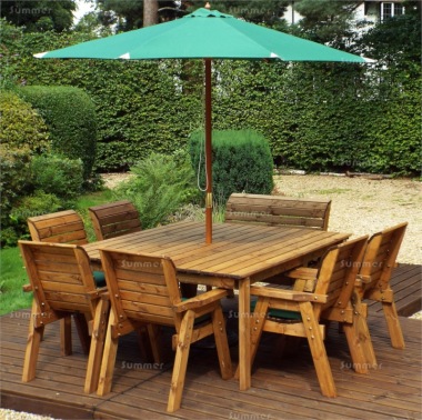 8 Seater Dining Set 504 - Square Table, Fully Assembled, FSC® Certified 8 Seater Dining Set 504 - Square Table, Fully Assembled, FSC® Certified