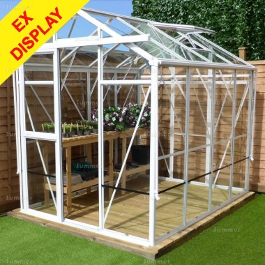 Aluminium Greenhouse 052 - Box Section, Ex Display, Collection Only