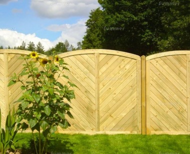 Fence Panel 519 - Planed Timber, 15mm T and G Boards, 3x2 Frame
