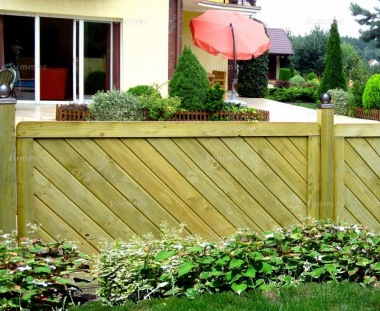 Fence Panel 532 - Planed Timber, 18mm T and G Boards, 4x2 Frame