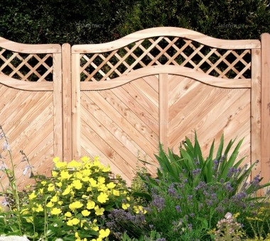 Fence Panel 555 - Larch, Planed, 18mm T and G Boards, 4x2 Frame