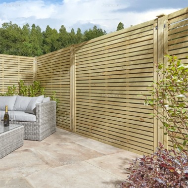 Pressure Treated, Fence Panel 749 - Open Slatted Design, FSC® Certified