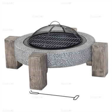 Contemporary Fire Pit 195 - UV, Frost and Rust-Resistant