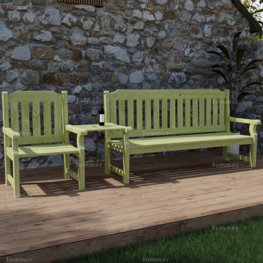 4 Seater Companion Set 231 - Pressure Treated, Square Tray