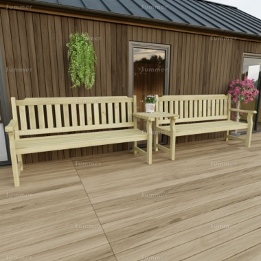 6 Seater Companion Set 237 - Pressure Treated, Square Tray 6 Seater Companion Set 237 - Pressure Treated, Square Tray