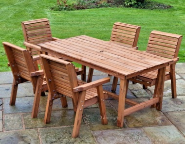 5 Seater Dining Set 669 - Armchairs, Rectangular Table 5 Seater Dining Set 669 - Armchairs, Rectangular Table