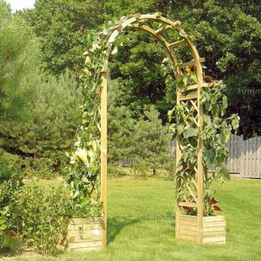 Garden Arch 25 - Planters, Diamond Trellis, Pressure Treated Garden Arch 25 - Planters, Diamond Trellis, Pressure Treated