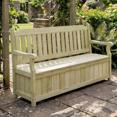 3 Seater Storage Bench 216 - Fully Assembled, Pressure Treated 3 Seater Storage Bench 216 - Fully Assembled, Pressure Treated