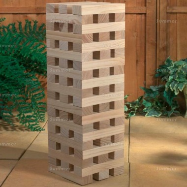 Giant Stacking Tower Wooden Blocks Garden Game 501 Giant Stacking Tower Wooden Blocks Garden Game 501