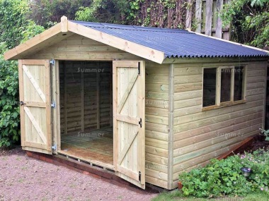 Pressure Treated Apex Shed 630, Shed Roof Corrugated Plastic