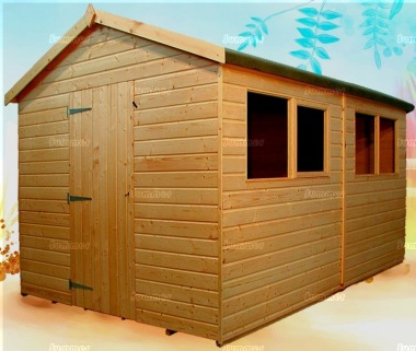 Shiplap Apex Shed 158 - Workshop, Thicker Boards