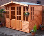 Georgian Apex Summerhouse 11 - Double Door, Fitted Free