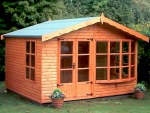 Apex Summerhouse 12 - Low Level Glazing, Double Door Apex Summerhouse 12 - Low Level Glazing, Double Door