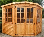 Corner Summerhouse 14 - Georgian, Double Door, Fitted Free Corner Summerhouse 14 - Georgian, Double Door, Fitted Free