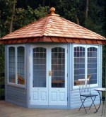 Corner Summerhouse 606 - Leaded Glass Corner Summerhouse 606 - Leaded Glass