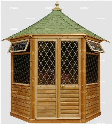 Hexagonal Summerhouse 851 - Pressure Treated Hexagonal Summerhouse 851 - Pressure Treated