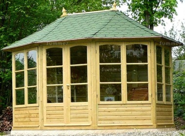 Georgian Octagonal Summerhouse 860 - Pressure Treated Georgian Octagonal Summerhouse 860 - Pressure Treated