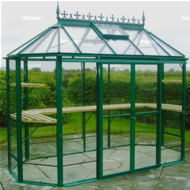 Aluminium Octagonal Greenhouse 603 - Toughened Glass
