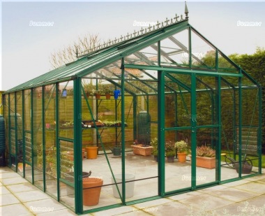 Large Aluminium Greenhouse 67 - Toughened Glass Large Aluminium Greenhouse 67 - Toughened Glass