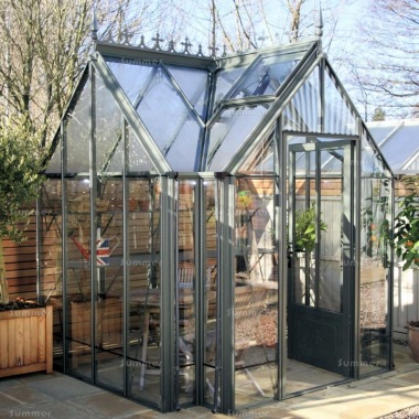 Large Aluminium Orangery 725 - Valley Roof, Box Section Large Aluminium Orangery 725 - Valley Roof, Box Section
