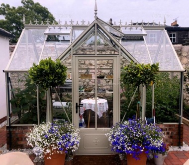 Dwarf Wall Aluminium Orangery 726 - Valley Roof, Box Section