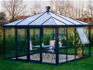 Hipped Roof Aluminium Greenhouse 47 - Box Section Hipped Roof Aluminium Greenhouse 47 - Box Section