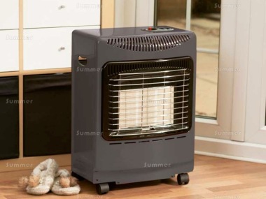 Indoor Gas Heater 160 - 4.2 kW, Hose and Regulator, Choice of Colours