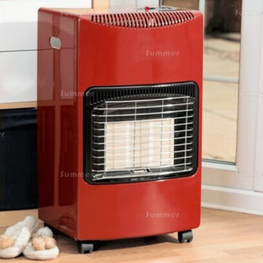 Indoor Gas Heater 165 - 4.2 kW, Hose and Regulator, Choice of Colours
