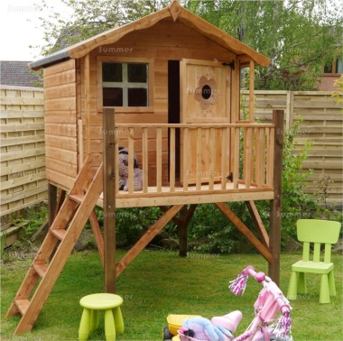 Platform Playhouse 213 - With Balustrades and Ladder Platform Playhouse 213 - With Balustrades and Ladder