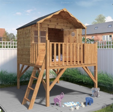 Platform Playhouse 243 - Shiplap, With Ladder Platform Playhouse 243 - Shiplap, With Ladder