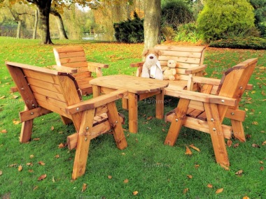 Kids Dining Set 758 - 2 Benches, 2 Armchairs, Fully Assembled, FSC® Certified Kids Dining Set 758 - 2 Benches, 2 Armchairs, Fully Assembled, FSC® Certified