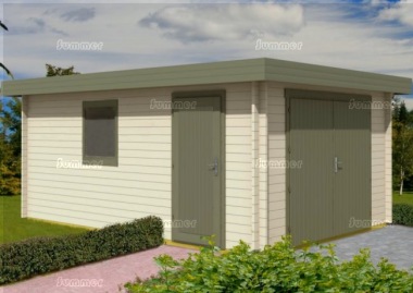 Wooden Log Garage 477 Wooden Log Garage 477