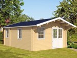 Three Room Apex Log Cabin 492 - Double Glazed Three Room Apex Log Cabin 492 - Double Glazed